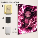 Anime Metal Poster Wall Decor - Slayer Nezuko - Image 2