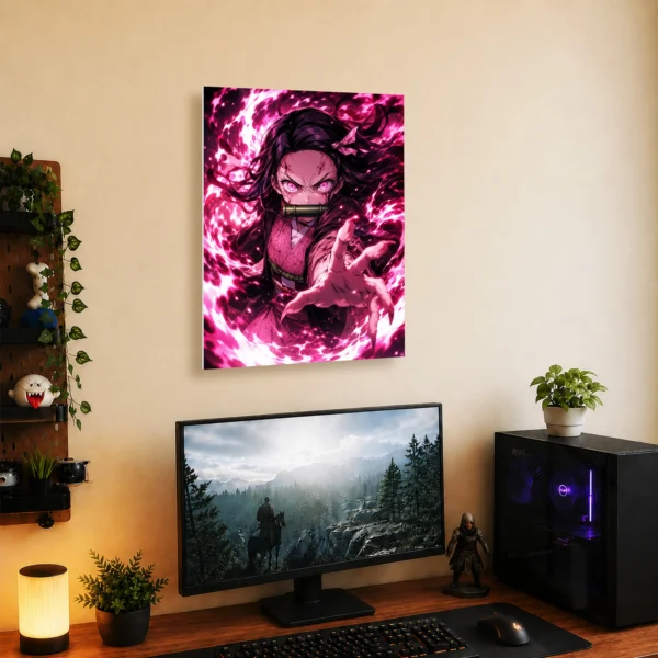 Anime Metal Poster Wall Decor - Slayer Nezuko - Image 5