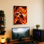 Anime Metal Poster Wall Decor - Slayer Rengoku - A - Image 5