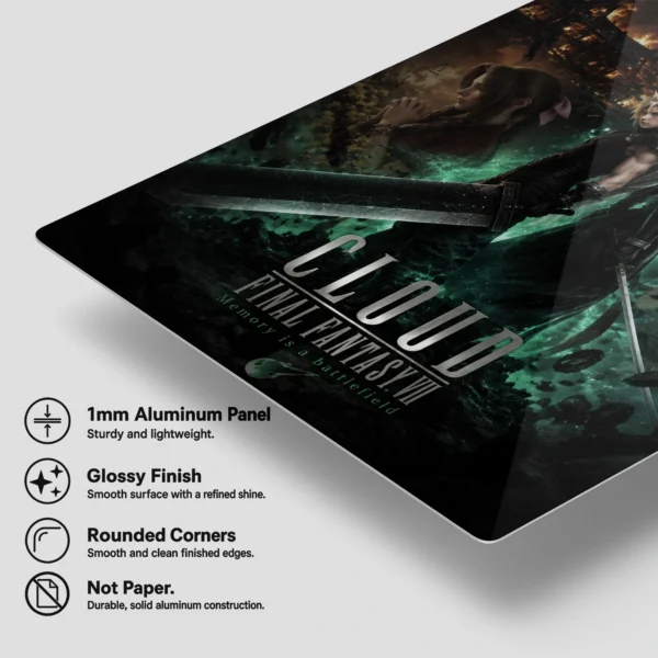Video Game Metal Poster Wall Decor - FFVII - B - Image 6