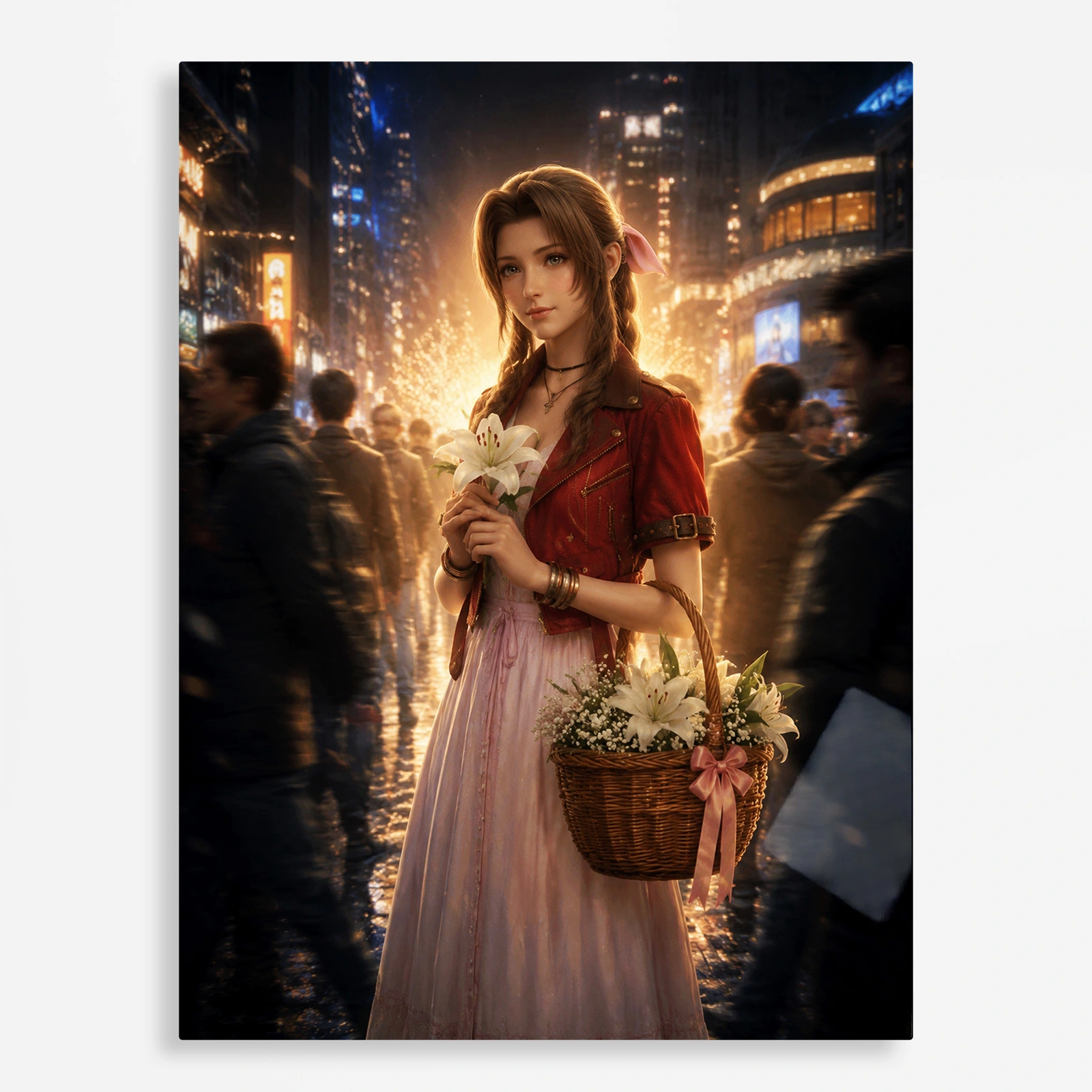 video game metal poster (101) s1 Video Game Metal Poster Wall Decor - FFVII Cloud Strife - Image 1