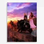 Video Game Metal Poster Wall Decor - FFVII Aerith Gainsborough