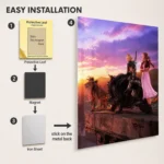 Video Game Metal Poster Wall Decor - FFVII Aerith Gainsborough - Image 2