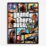 Video Game Metal Poster Wall Decor - GTA V