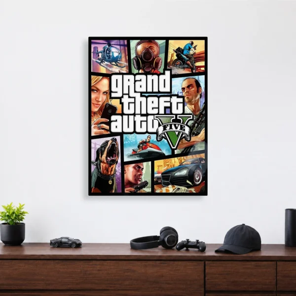 Video Game Metal Poster Wall Decor - GTA V - Image 4