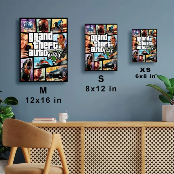 Video Game Metal Poster Wall Decor - GTA V - Image 7
