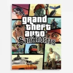 Video Game Metal Poster Wall Decor - GTA V - A