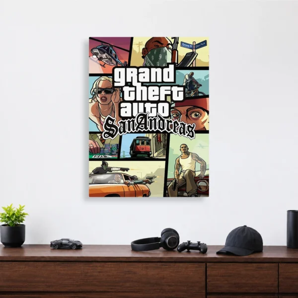 Video Game Metal Poster Wall Decor - GTA V - A - Image 4