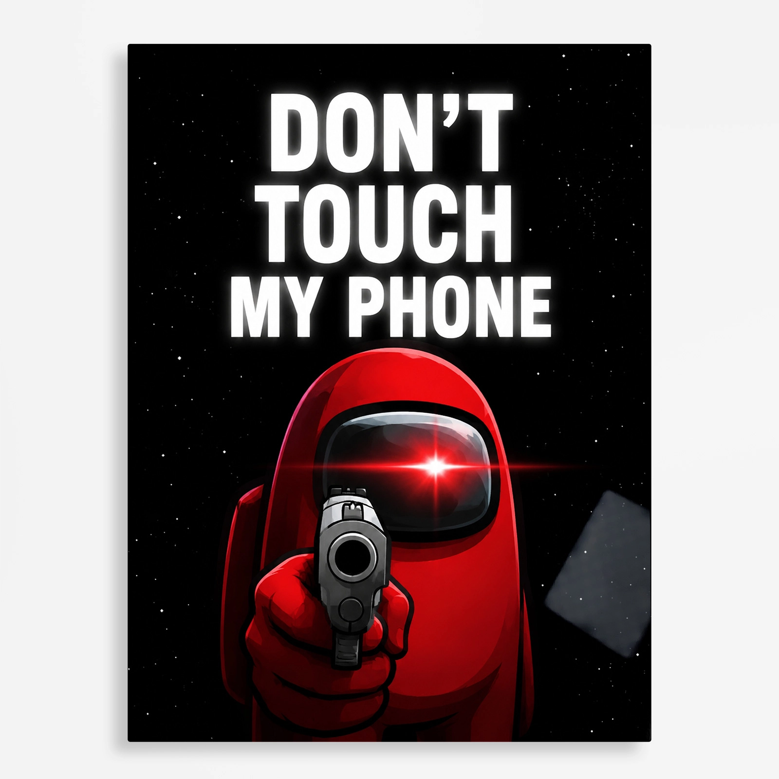 video game metal poster (11) s1 Video Game Metal Poster Wall Decor - AU Red Crewmate - Image 1