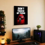 Video Game Metal Poster Wall Decor - AU Red Crewmate - Image 5