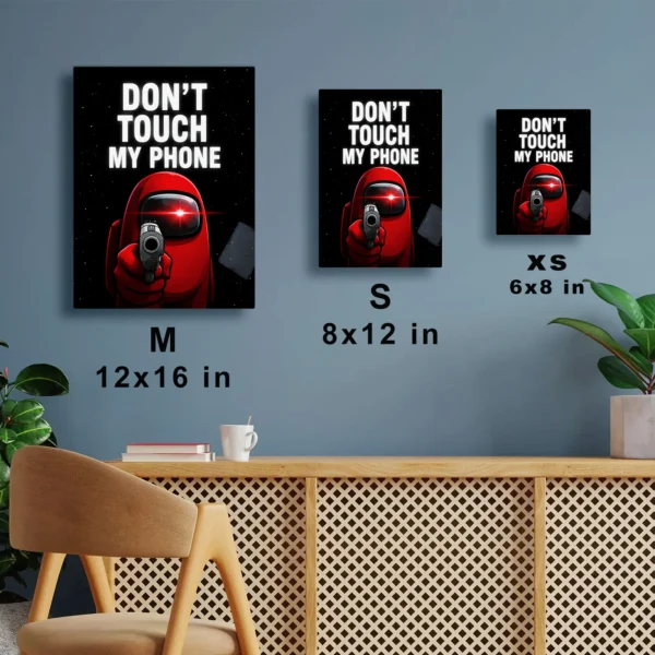 Video Game Metal Poster Wall Decor - AU Red Crewmate - Image 7