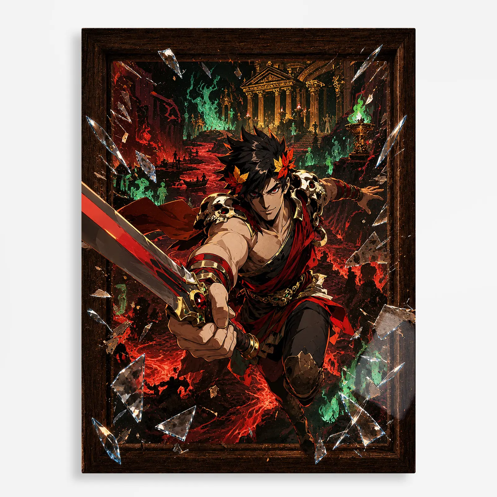 video game metal poster (111) s1 Video Game Metal Poster Wall Decor - Hades Zagreus - Image 1