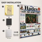 Video Game Metal Poster Wall Decor - Hades - Image 2