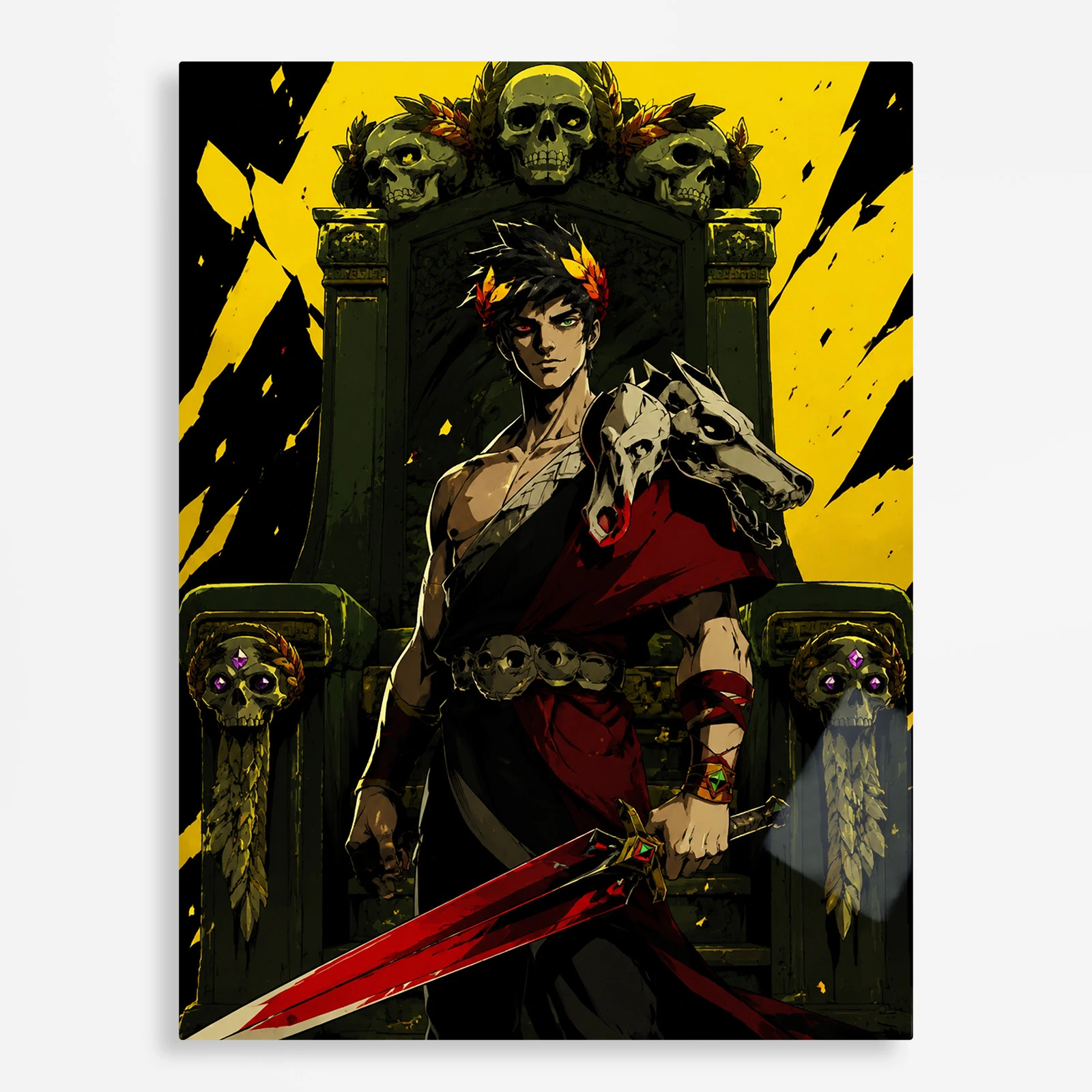 video game metal poster (115) s1 Video Game Metal Poster Wall Decor - Hades Zagreus - A - Image 1