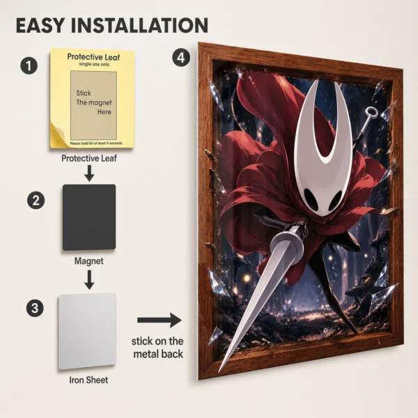 Video Game Metal Poster Wall Decor - HK Hornet - Image 2