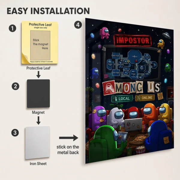 Video Game Metal Poster Wall Decor - AU - J - Image 2