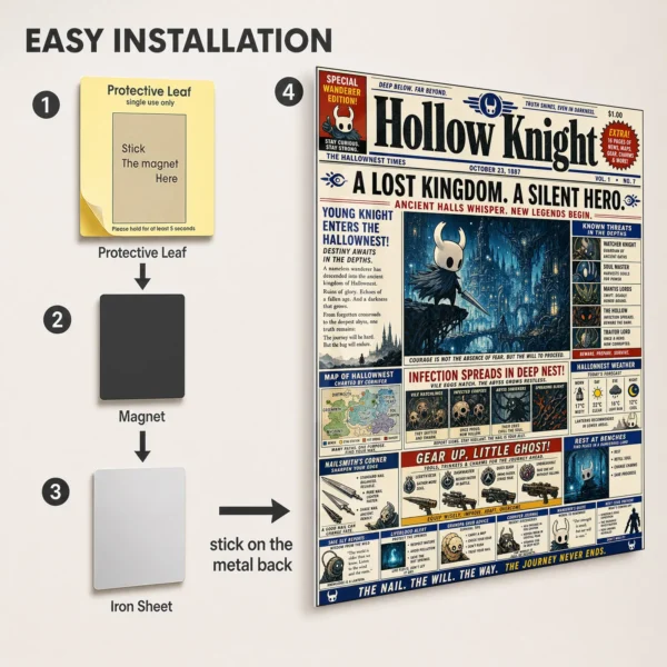 Video Game Metal Poster Wall Decor - HK - A - Image 2
