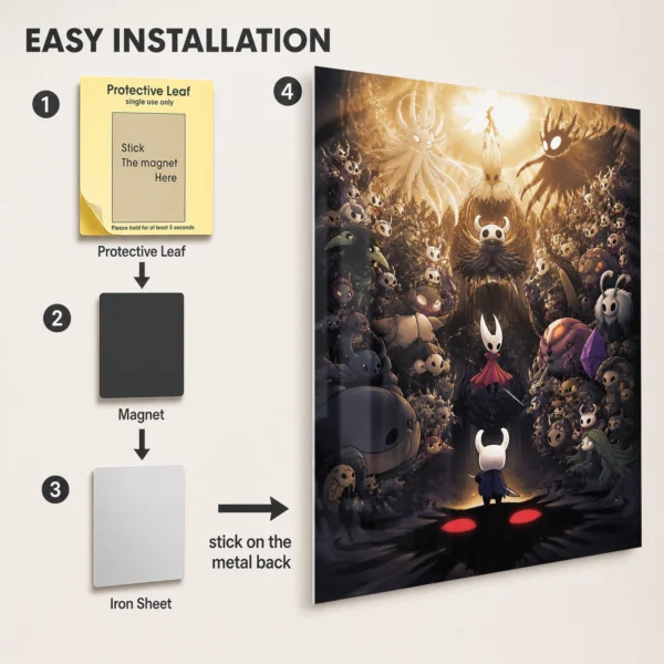 Video Game Metal Poster Wall Decor - HK - B - Image 2