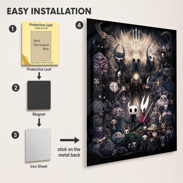 Video Game Metal Poster Wall Decor - HK - D - Image 2