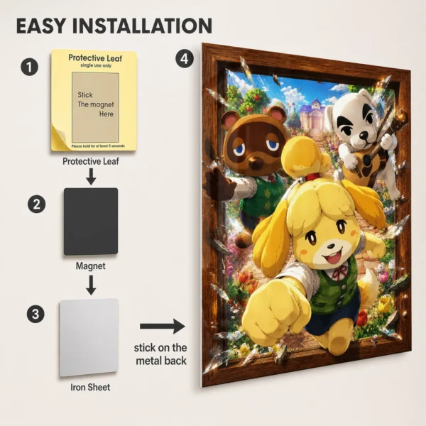 Video Game Metal Poster Wall Decor - AC - Image 2