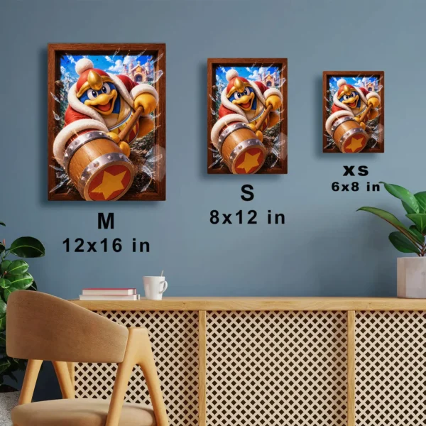 Video Game Metal Poster Wall Decor - Pink Hero King Dedede - Image 7