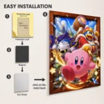 Video Game Metal Poster Wall Decor - Pink Hero - Image 2