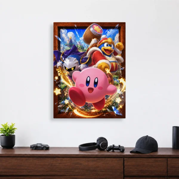 Video Game Metal Poster Wall Decor - Pink Hero - Image 4