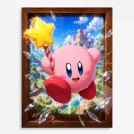 Video Game Metal Poster Wall Decor - Pink Hero Kirby