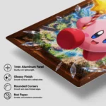 Video Game Metal Poster Wall Decor - Pink Hero Kirby - Image 6