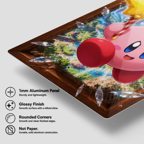 Video Game Metal Poster Wall Decor - Pink Hero Kirby - Image 6