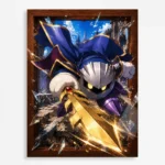 Video Game Metal Poster Wall Decor - Pink Hero Meta Knight