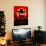 Video Game Metal Poster Wall Decor - Pink Hero Kirby - B - Image 5