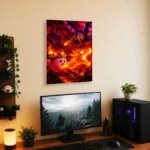 Video Game Metal Poster Wall Decor - Pink Hero Kirby - C - Image 5