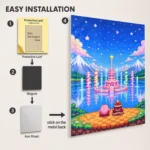Video Game Metal Poster Wall Decor - Pink Hero Kirby - D - Image 2