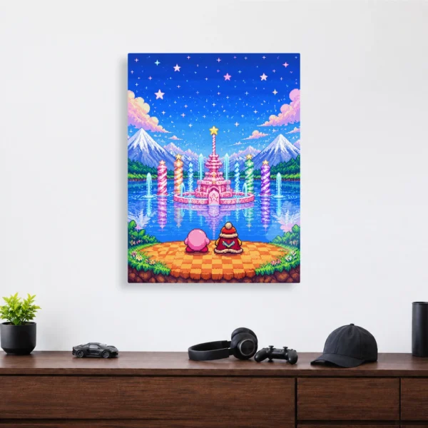 Video Game Metal Poster Wall Decor - Pink Hero Kirby - D - Image 4