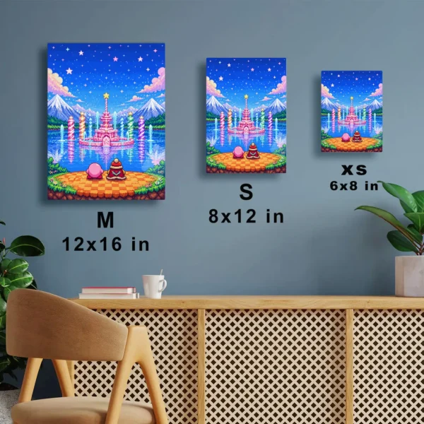 Video Game Metal Poster Wall Decor - Pink Hero Kirby - D - Image 7