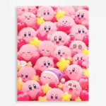 Video Game Metal Poster Wall Decor - Pink Hero Kirby - E