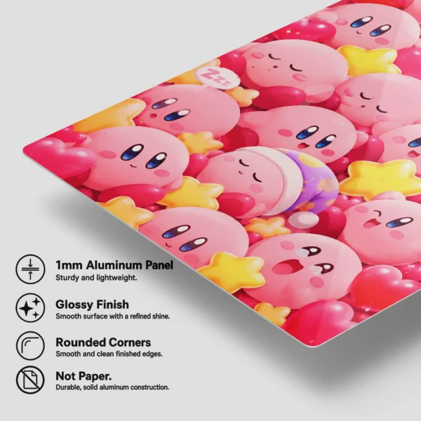 Video Game Metal Poster Wall Decor - Pink Hero Kirby - E - Image 6