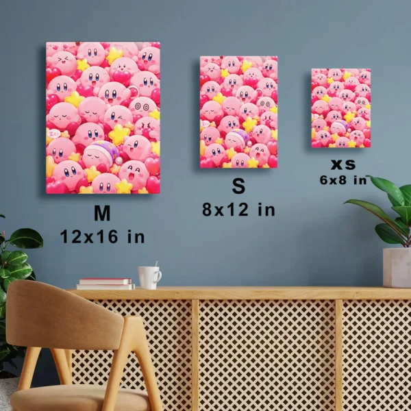 Video Game Metal Poster Wall Decor - Pink Hero Kirby - E - Image 7