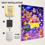 Video Game Metal Poster Wall Decor - Pink Hero - B - Image 2