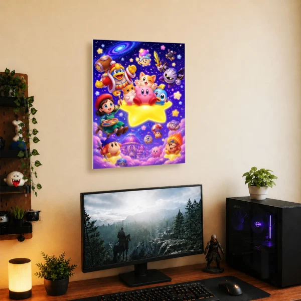 Video Game Metal Poster Wall Decor - Pink Hero - B - Image 5