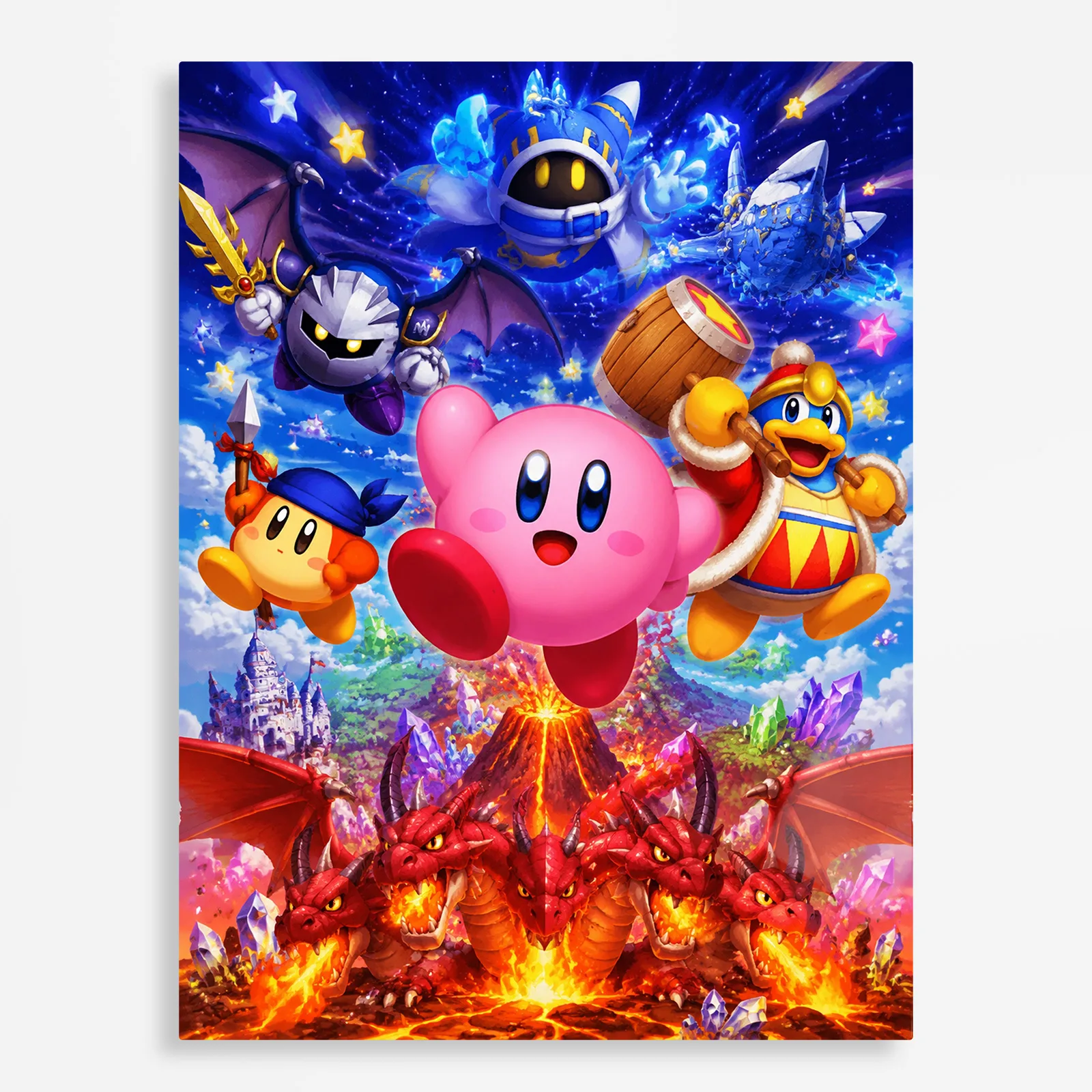 video game metal poster (146) s1 Video Game Metal Poster Wall Decor - Pink Hero - E - Image 1