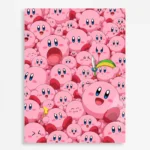 Video Game Metal Poster Wall Decor - Pink Hero Kirby - F