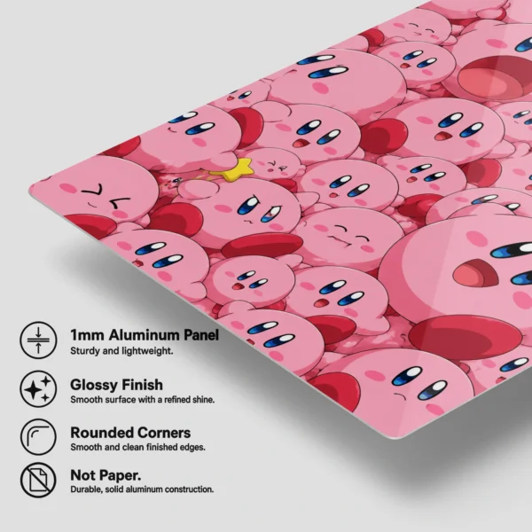 Video Game Metal Poster Wall Decor - Pink Hero Kirby - F - Image 6