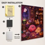Video Game Metal Poster Wall Decor - Pink Hero Kirby - G - Image 2