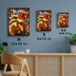 Video Game Metal Poster Wall Decor - SM Bowser - Image 7