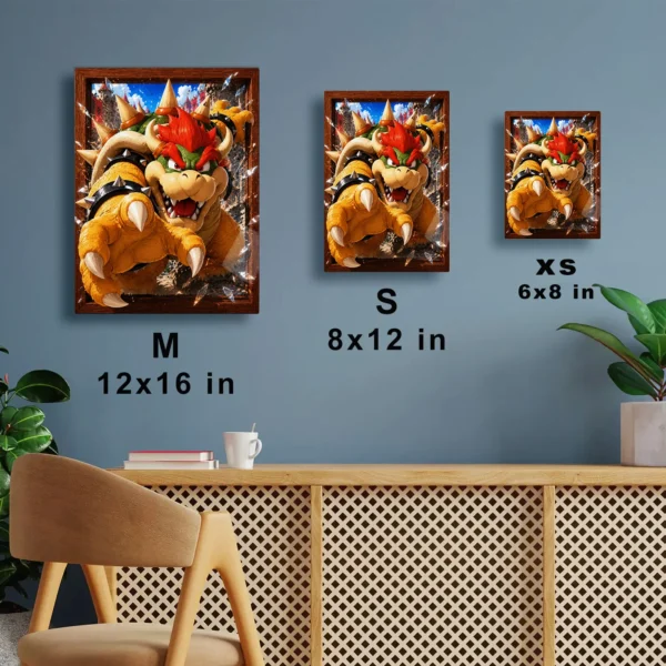 Video Game Metal Poster Wall Decor - SM Bowser - Image 7