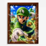 Video Game Metal Poster Wall Decor - SM Luigi