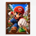 Video Game Metal Poster Wall Decor - SM Mario