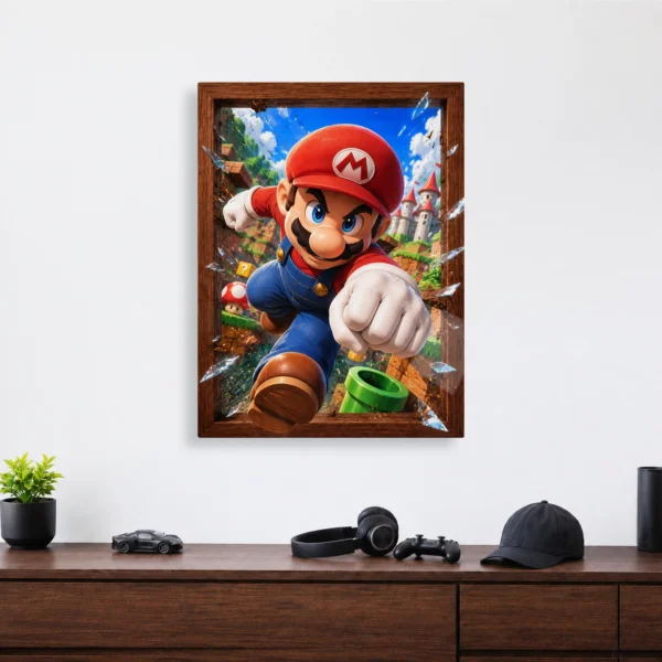 Video Game Metal Poster Wall Decor - SM Mario - Image 4